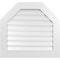 Ekena Millwork Octagonal Top Surface Mount PVC Gable Vent: Functional, w/ 3-1/2"W x 1"P Standard Frame, 30"W x 28"H GVPOT30X2801SF - alternate 1
